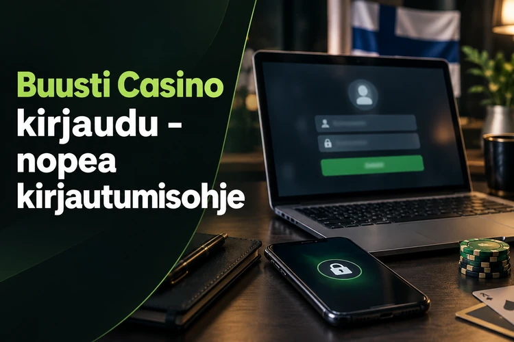 Buusti Casino kirjaudu - nopea kirjautumisohje
