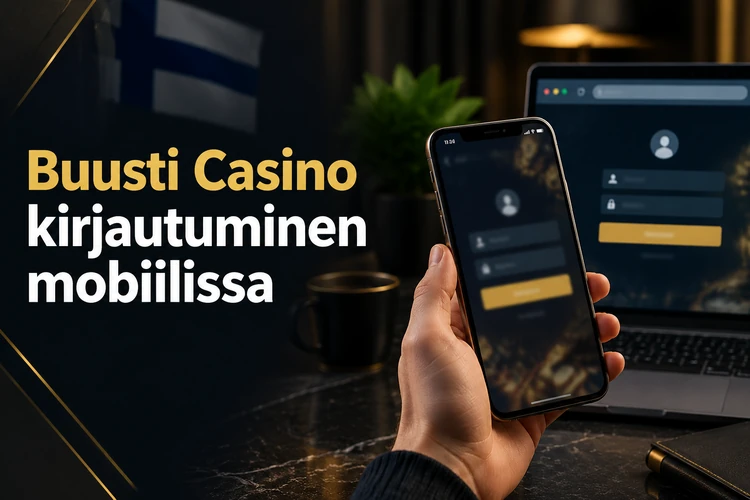 Buusti Casino kirjautuminen mobiilissa